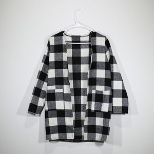 Buffalo Check Cardigan - Warm